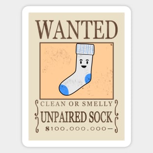 Sock Wanted Sticker